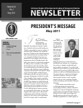 Cover page: President's Message May 2011