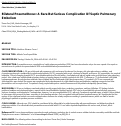 Cover page: Bilateral Pneumothorax: A Rare But Serious Complication Of Septic Pulmonary Embolism