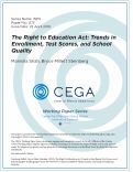 Cover page: The Right to Education Act: Trends in Enrollment, Test Scores, and School Quality
