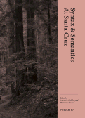 Cover page of Syntax &amp; Semantics at Santa Cruz, Volume IV