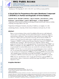 Cover page: A Novel Role for Progesterone Receptor Membrane Component 1 (PGRMC1): A Partner and Regulator of Ferrochelatase