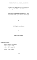 Cover page: From Radioactive Fallout to Environmental Critique : : Ecology and the Politics of Cold War Science