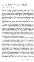 Cover page: Review of <em>Uche Okeke: Works on Paper, 1958-1993</em> Skoto Gallery (NYC) January 15–February 21, 2015