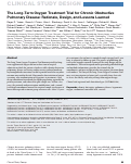 Cover page: The Long-Term Oxygen Treatment Trial for Chronic Obstructive Pulmonary Disease: Rationale, Design, and Lessons Learned