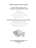 Cover page: Zaldívar and the Cattle of Cíbola: Vicente de Zaldívar’s Report of His Expedition to the Buffalo Plains in 1598