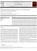 Cover page: Unraveling the threads of stability: A review of the neurophysiology of postural control in Parkinsons disease.