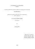 Cover page: Conditional Distribution Function Estimation Using Neural Networks