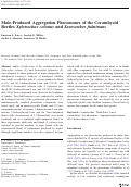 Cover page: Male-Produced Aggregation Pheromones of the Cerambycid Beetles Xylotrechus colonus and Sarosesthes fulminans