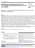 Cover page: Establishment and Characterization of a Novel Dedifferentiated Chondrosarcoma Cell Line DDCS2