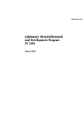 Cover page: Laboratory Directed Research and Development Program FY 2001