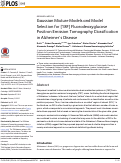 Cover page: Gaussian Mixture Models and Model Selection for [18F] Fluorodeoxyglucose Positron Emission Tomography Classification in Alzheimer’s Disease