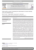 Cover page: Nature and/or nurture? Analyzing the determinants of transit ridership across US urbanized areas