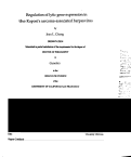 Cover page: Regulation of lytic gene expression in the Kaposi's sarcoma-associated herpesvirus