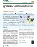 Cover page: Mechanically Robust and Biodegradable Electrospun Membranes Made from Bioderived Thermoplastic Polyurethane and Polylactic Acid.