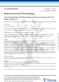 Cover page: Severe Neonatal Opioid Withdrawal Requiring Pharmacotherapy: Impact of Region of Residence