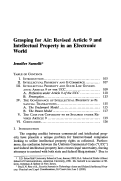 Cover page: Grasping for Air: Revised Article 9 and Intellectual Property in an Electronic World