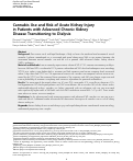 Cover page: Cannabis Use and Risk of Acute Kidney Injury in Patients with Advanced Chronic Kidney Disease Transitioning to Dialysis