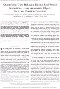 Cover page: Quantifying Gaze Behavior During Real-World Interactions Using Automated Object, Face, and Fixation Detection