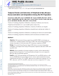 Cover page: Temporal trends and outcomes of peripheral artery disease revascularization and amputation among the HIV population