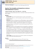 Cover page: Reaction time variability and related brain activity in methamphetamine psychosis.