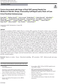 Cover page: Factors Associated with Usage of Oral-PrEP among Female Sex Workers in Nairobi, Kenya, Assessed by Self-Report and a Point-of-Care Urine Tenofovir Immunoassay.