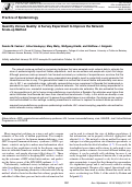 Cover page: Quantity Versus Quality: A Survey Experiment to Improve the Network Scale-up Method.