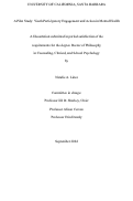 Cover page: A Pilot Study: Youth Participatory Engagement and Action in Mental Health