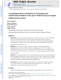 Cover page: A longitudinal study of dominant E. coli lineages and antimicrobial resistance in the gut of children living in an upper middle-income country