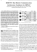 Cover page: BMSYN: Bus matrix communication architecture synthesis for MPSoC