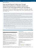 Cover page: Improved Self‐Assessed Collaboration Through Interprofessional Education: Midwifery Students and Obstetrics and Gynecology Residents Learning Together