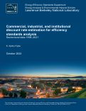 Cover page: Commercial, industrial, and institutional discount rate estimation for efficiency standards analysis: Sector-level data 1998–2021