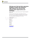 Cover page: Utilizing Novel Field and Data Exploration Methods to Explore Hot Moments in High-Frequency Soil Nitrous Oxide Emissions Data: Opportunities and Challenges