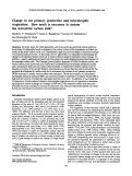 Cover page: Change in net primary production and heterotrophic respiration: How much is necessary to sustain the terrestrial carbon sink?