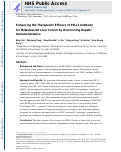 Cover page: Enhancing the therapeutic efficacy of programmed death ligand 1 antibody for metastasized liver cancer by overcoming hepatic immunotolerance in mice