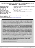 Cover page: End-tidal Carbon Dioxide Trajectory-based Prognostication of Out-of-hospital Cardiac Arrest