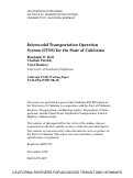 Cover page: Intermodal Transportation Operation System ( ITOS ) For The State Of California