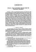 Cover page: <em>Parratt v. Taylor</em> and Liberty Interests under the Fourteenth Amendment