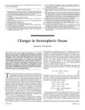 Cover page: Changes in Stratospheric Ozone