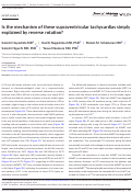 Cover page: Is the mechanism of these supraventricular tachycardias simply explained by reverse rotation?