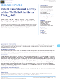 Cover page: TMEM16A blocker as vasorelaxant