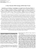 Cover page: A New Standard DNA Damage (SDD) Data Format