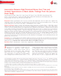 Cover page: Association Between High Perceived Stress Over Time and Incident Hypertension in Black Adults: Findings From the Jackson Heart Study