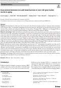 Cover page of Associations between iron and mean kurtosis in iron-rich grey matter nuclei in aging.