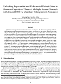 Cover page of Unlocking Exponential and Unbounded Robust Gains in Shannon Capacity of Classical Multiple Access Channels with Causal CSIT via Quantum Entanglement Assistance