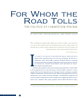 Cover page: For Whom The Road Tolls: The Politics of Congestion Pricing