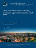 Cover page: Extract useful information from building permits data to profile a city’s building retrofit history