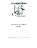 Cover page: Bird Community Analysis Report 1967–2015