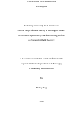 Cover page: Evaluating Community-level Initiatives to Address Early Childhood Obesity in Los Angeles County: An Innovative Application of Machine Learning Methods to Community Health Research