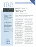 Cover page: Informed consent for Alzheimer's disease clinical trials: a survey of clinical investigators.