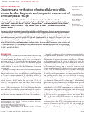 Cover page: Discovery and verification of extracellular microRNA biomarkers for diagnostic and prognostic assessment of preeclampsia at triage